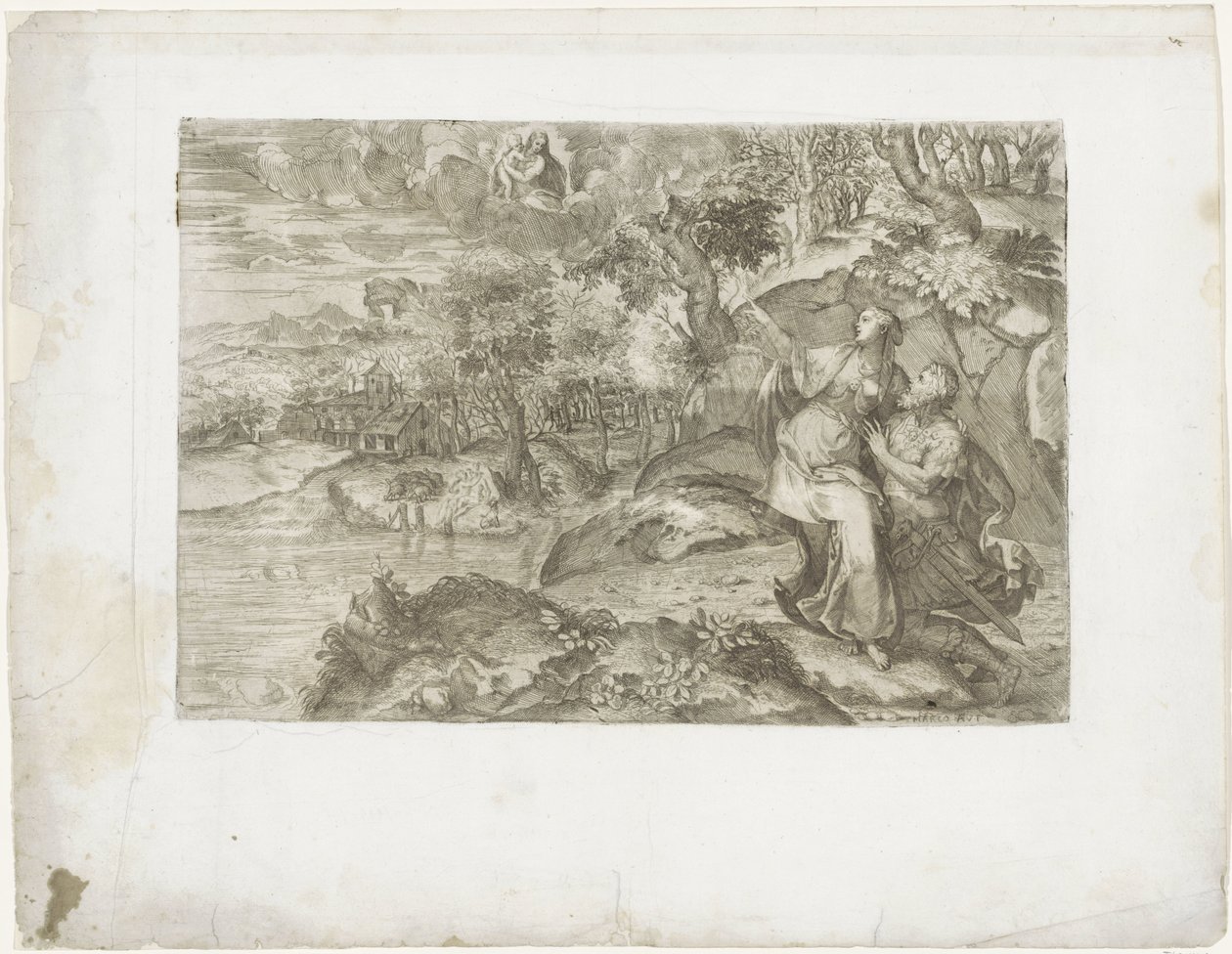قيصر أوغسطس و Tiburtine Sibyl بواسطة ماركو ديل أنجولو ديل مورو