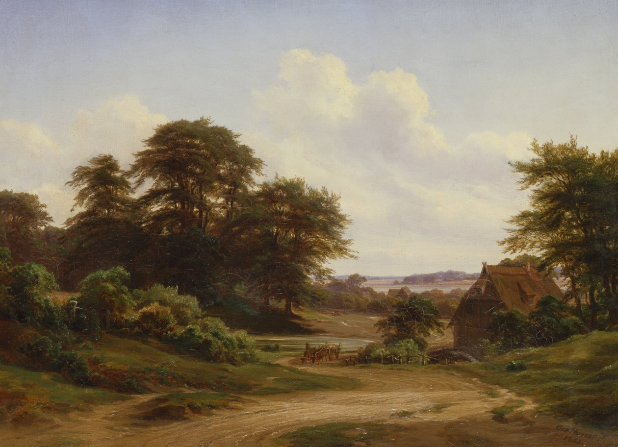 طاحونة قديمة في Reinbek ، 1853 بواسطة ماركوس يوهان Haeselich