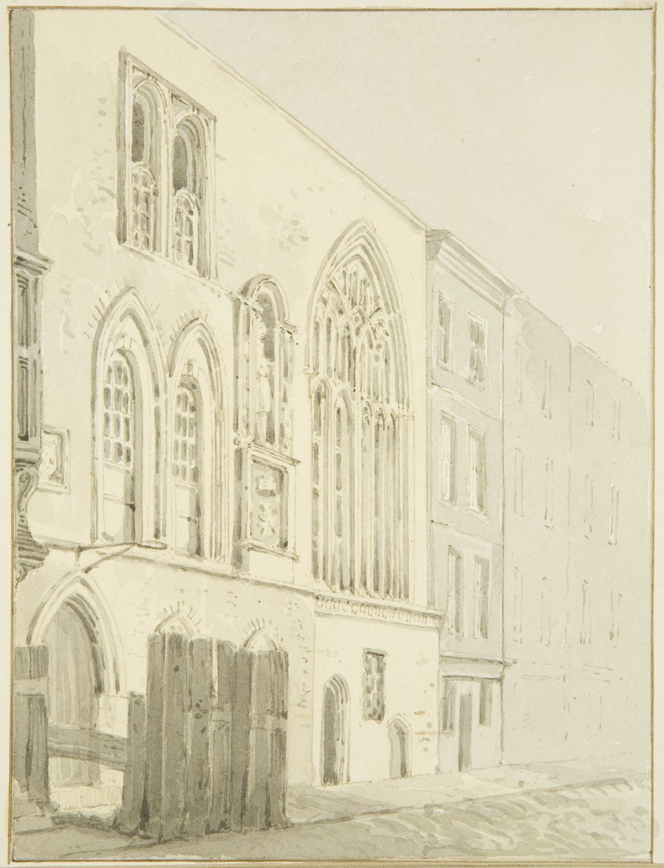 The Old Guildhall (قلم رصاص وألوان مائية على ورق) بواسطة منازل ماركوس هـ
