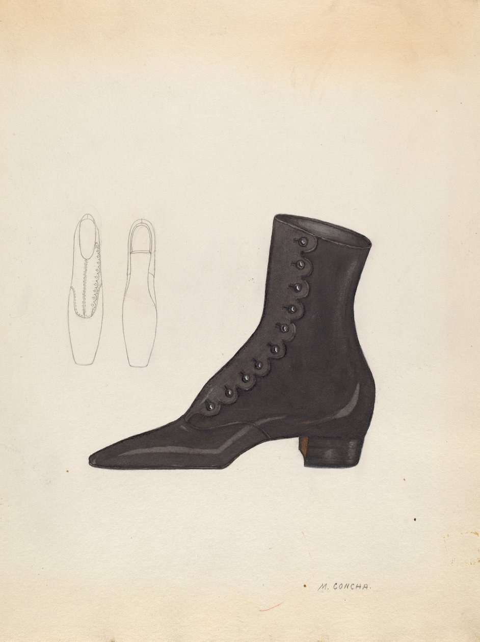 حذاء نسائي ، ج. 1937. بواسطة مارجريت كونشا