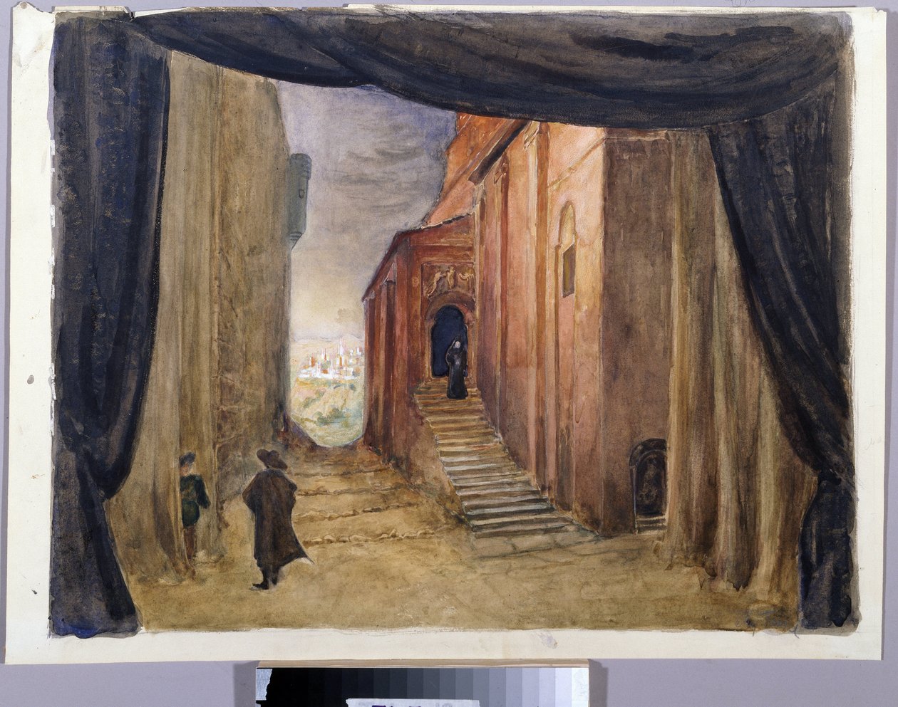 ديكور تحضيري لأوبرا "ضيف بيير"، بقلم ألكسندر دارجوميجسكي (1813-1869) بواسطة مارغريتا جينريتشوفنا جينكي شيفرينا