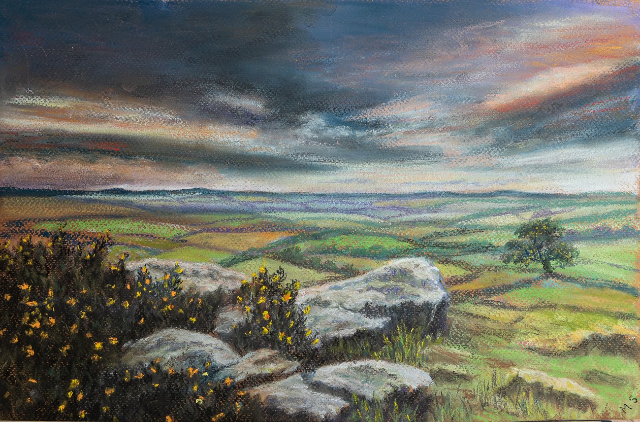 Dartmoor S.Devon، 2020 (باستيل) بواسطة مارجو ستاركي