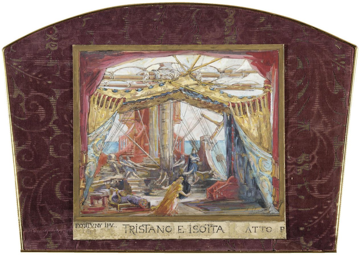 تصميم المسرح لأوبرا تريستان و Isolde من تأليف R. Wagner بواسطة ماريا فورتوني