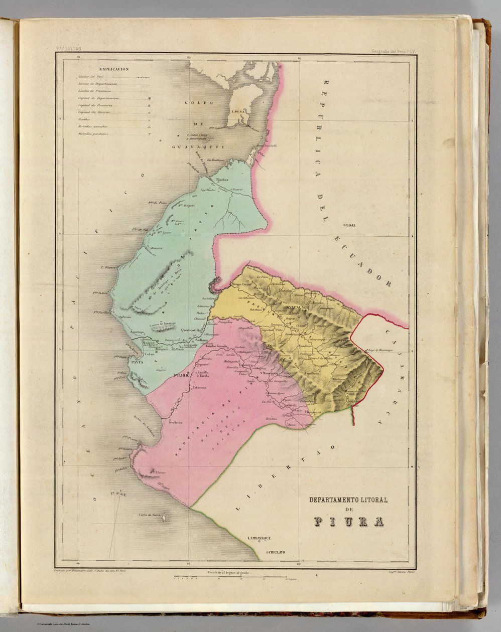 خريطة PIURA بواسطة ماريانو فيليبي باز سولدان