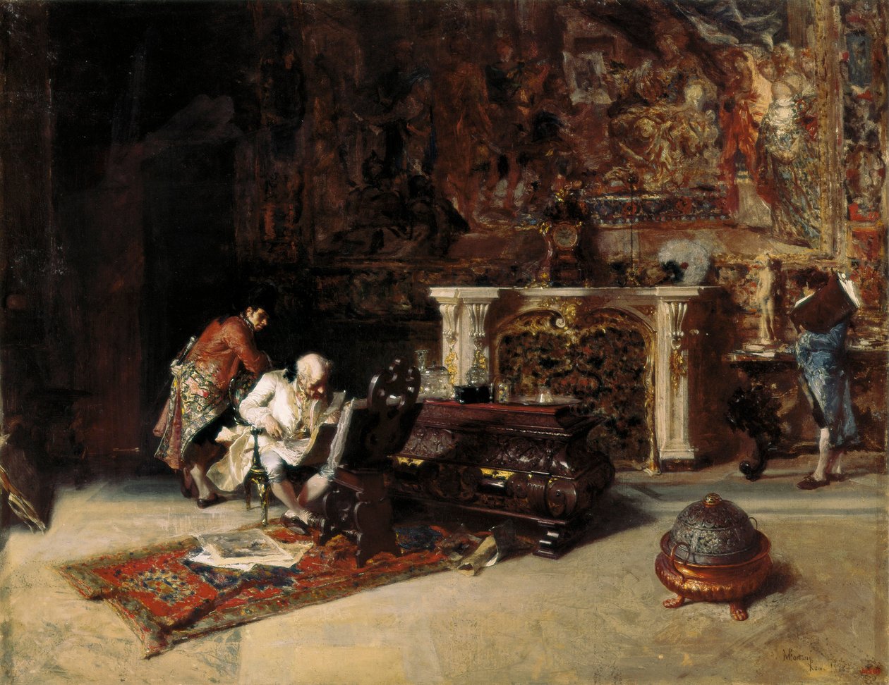 "جامع النقش" لوحة لماريانو فورتوني (1838-1874) 1863 بواسطة ماريانو فورتوني