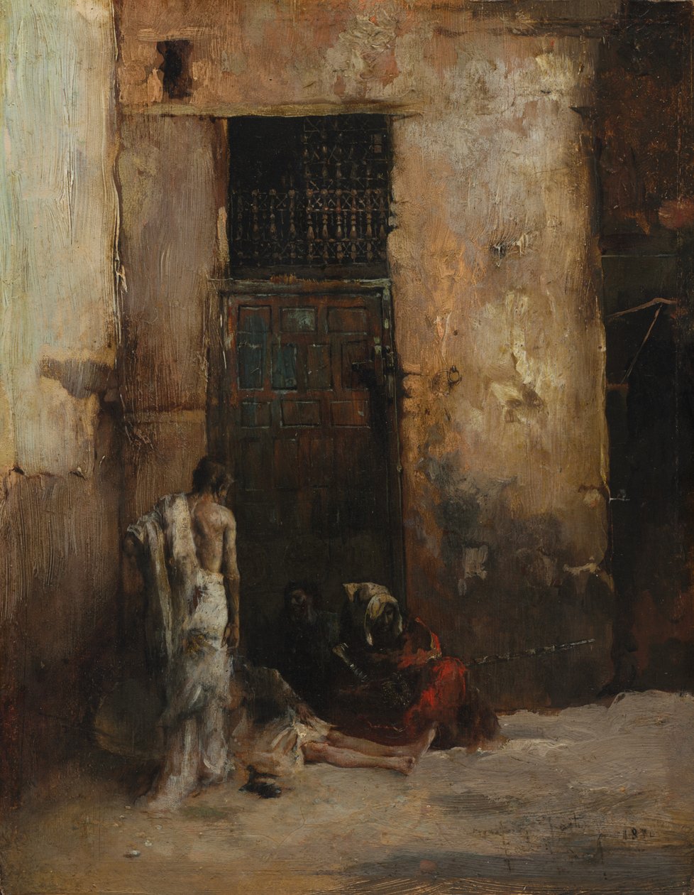 المتسولون عند الباب ، 1870. بواسطة ماريانو فورتوني واي كاربو