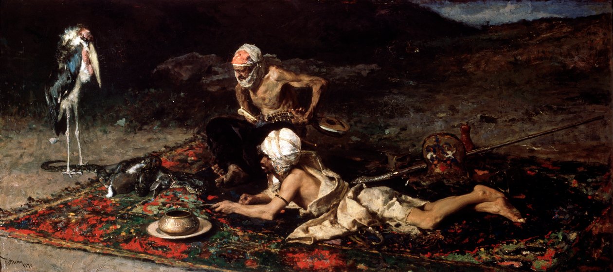 The Snake Charmers ، 1870. بواسطة ماريانو خوسيه ماريا برناردو فورتوني إي كاربو