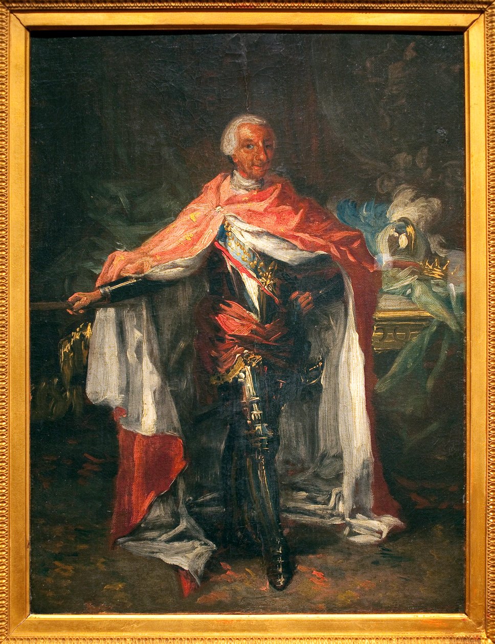 صورة تشارلز الثالث ملك إسبانيا (1716-1788) - لوحة لماريانو سلفادور مايلا (1739-1819) ، زيت على قماش ، رسم ، فن إسباني بواسطة ماريانو سلفادور دي مايلا