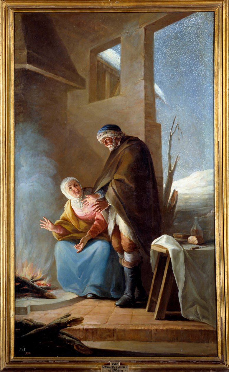 الشتاء. رسم ماريانو مايلا (1739 - 1819) ت. إسب. بواسطة ماريانو سلفادور دي مايلا
