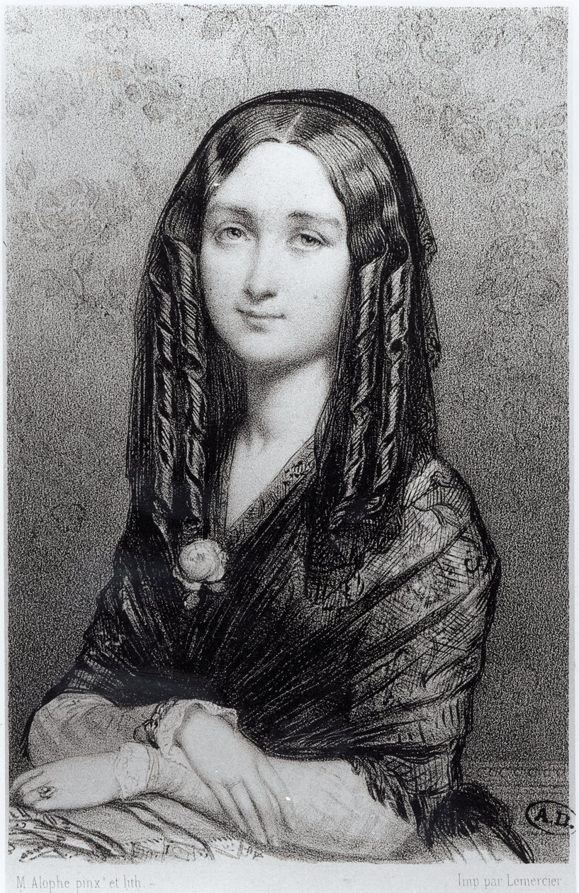 صورة لويز كوليت (1810-1876) 1844 بواسطة ماري الكسندر ألوف