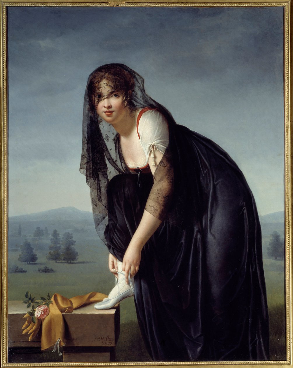 دراسة امرأة بعد الطبيعة ، وتسمى أيضًا صورة مدام سوبترا. لوحة ماري دينيس فيلرز (1772-1821) بواسطة ماري دينيس فيلرز