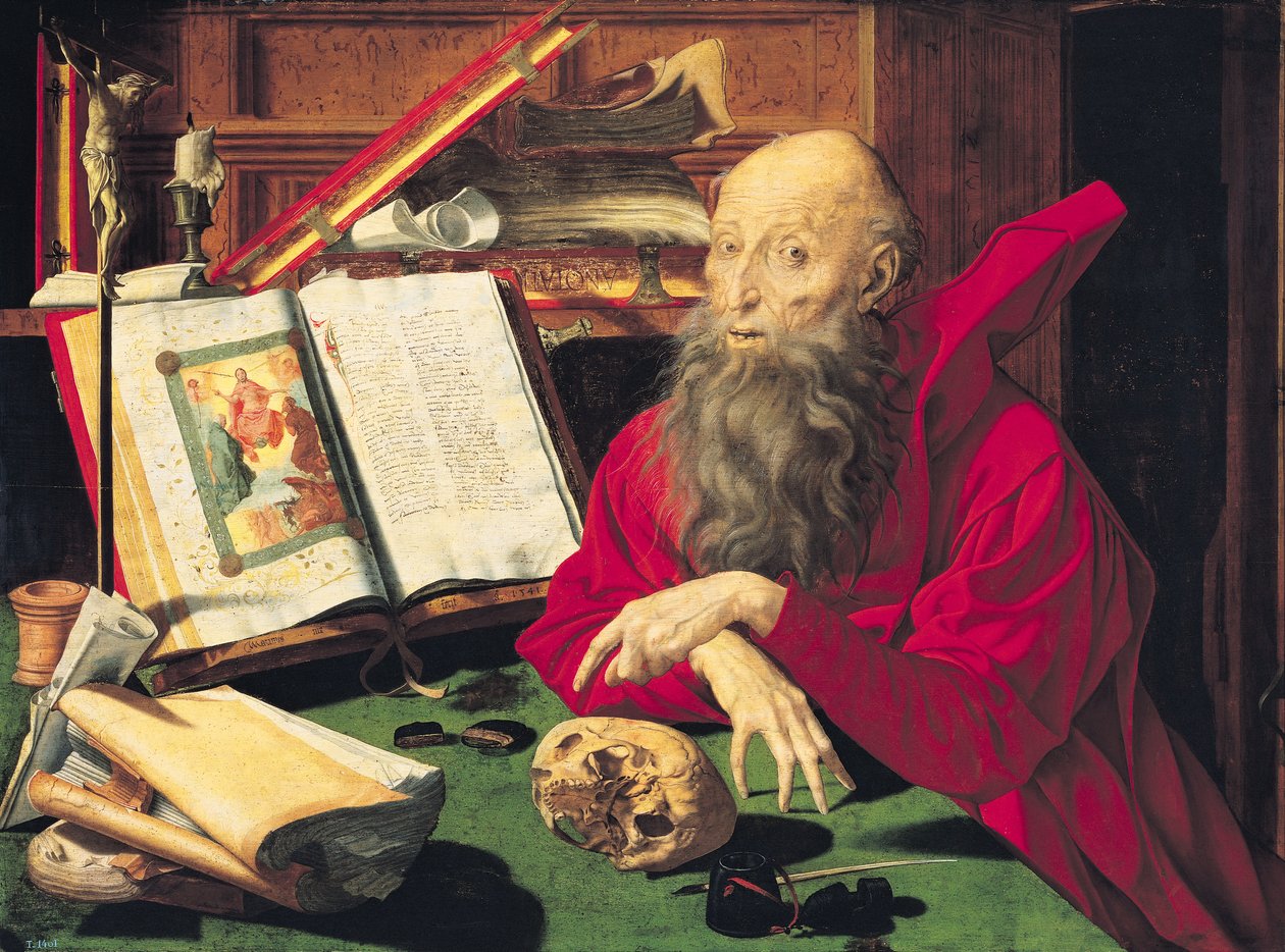 سانت جيروم بواسطة Marinus van Roejmerswaelen