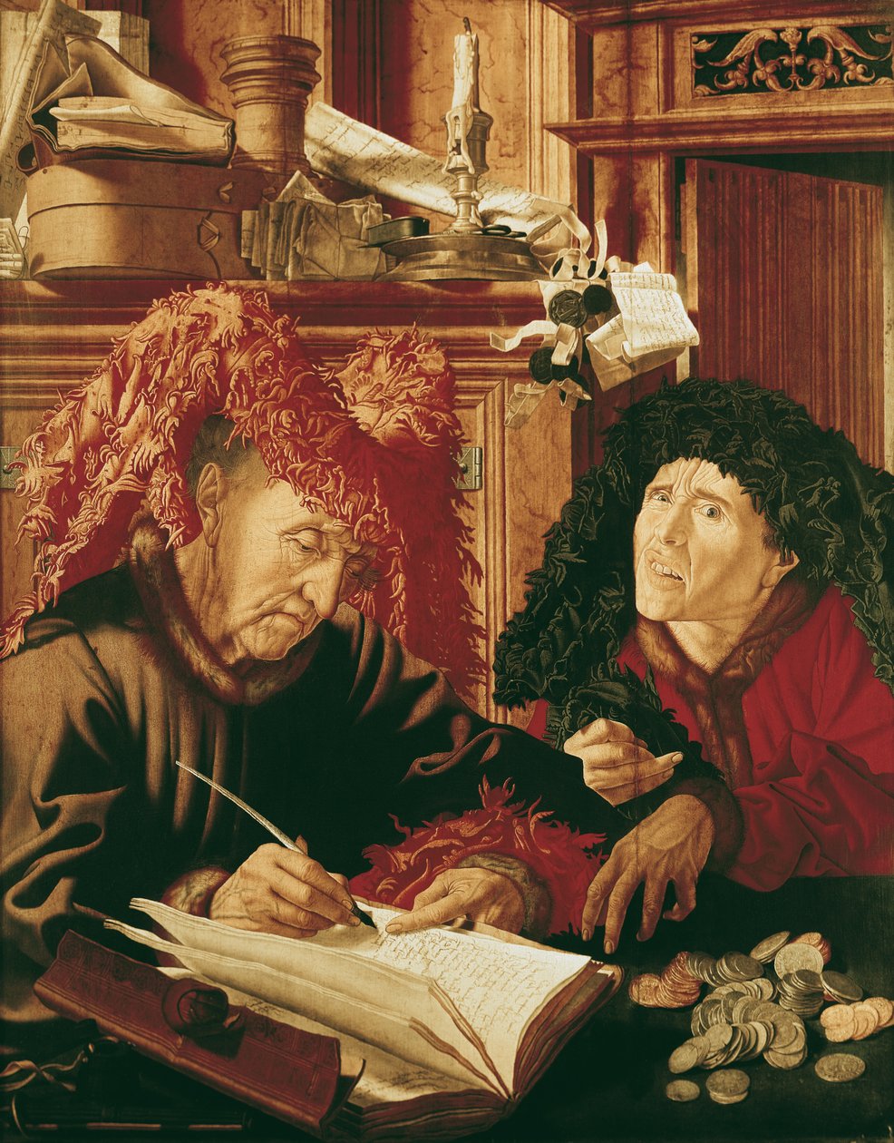 اثنين من جامعي الضرائب ، 1540 ج بواسطة Marinus van Roejmerswaelen