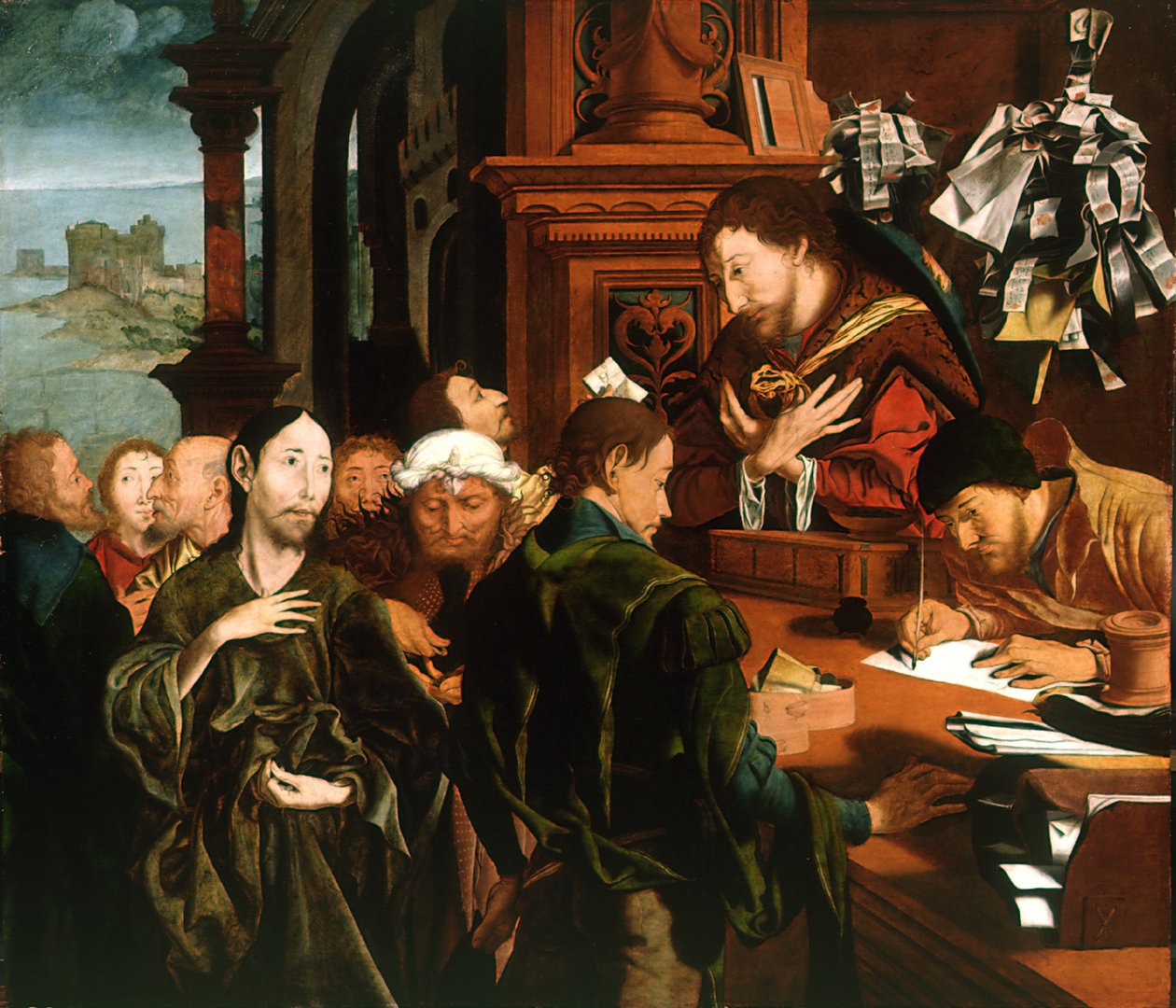 دعوة القديس ماثيو 1536. بواسطة Marinus Claesz Reymerswaele van