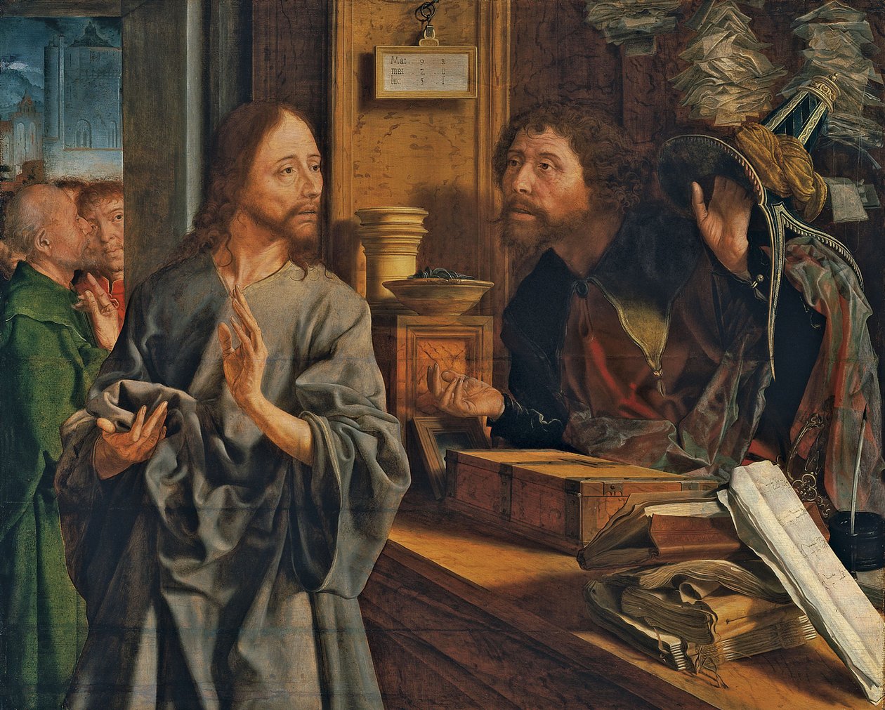 دعوة القديس متى 1530 بواسطة Marinus van Roejmerswaelen
