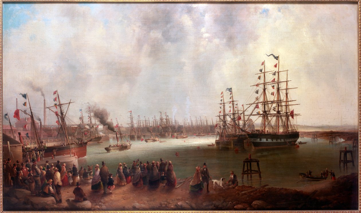 افتتاح تاين دوك ، 1859 بواسطة مارك طومسون