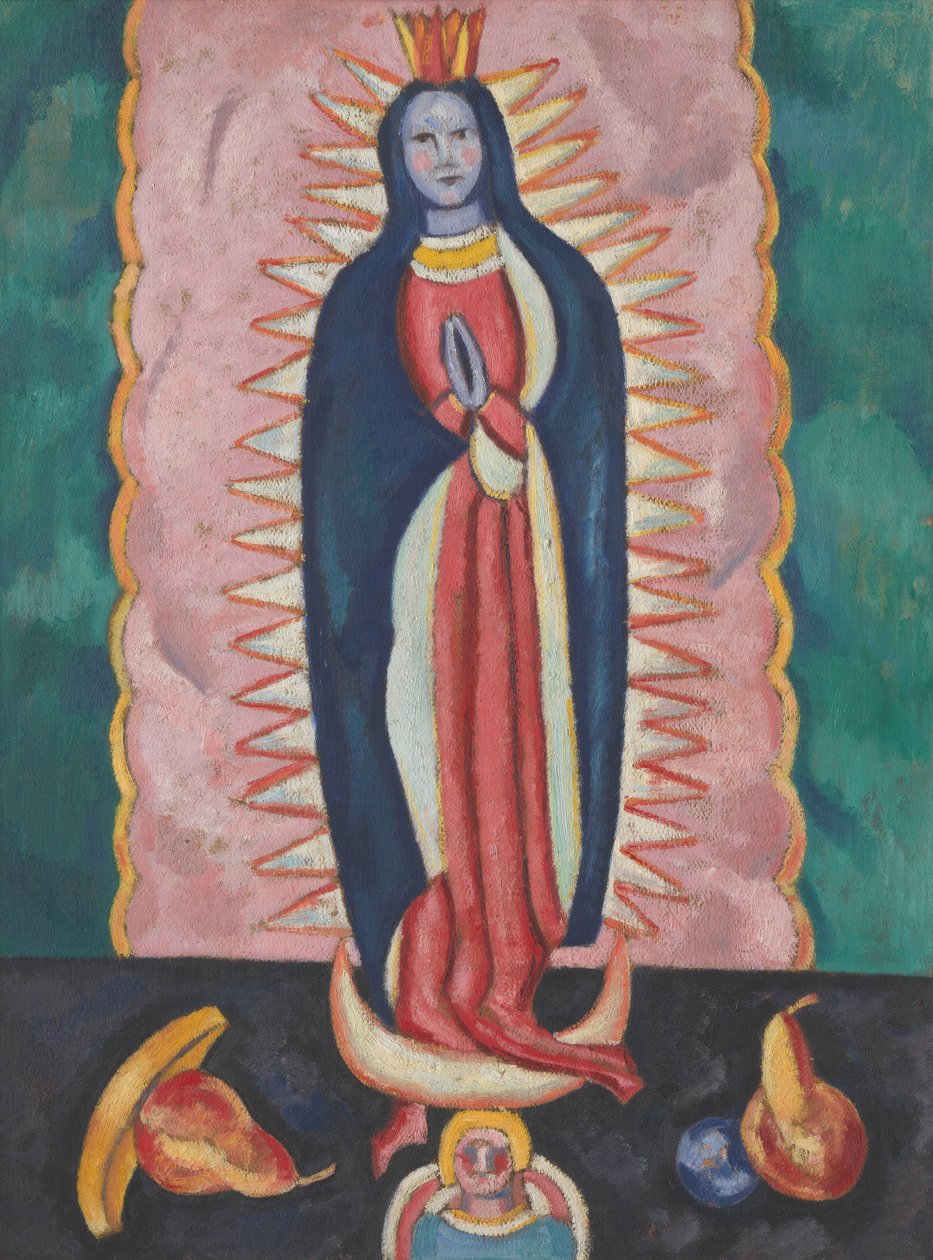 عذراء غوادالوبي ، c.1918-19 (زيت وفحم على ورق مقوى) بواسطة مارسدن هارتلي