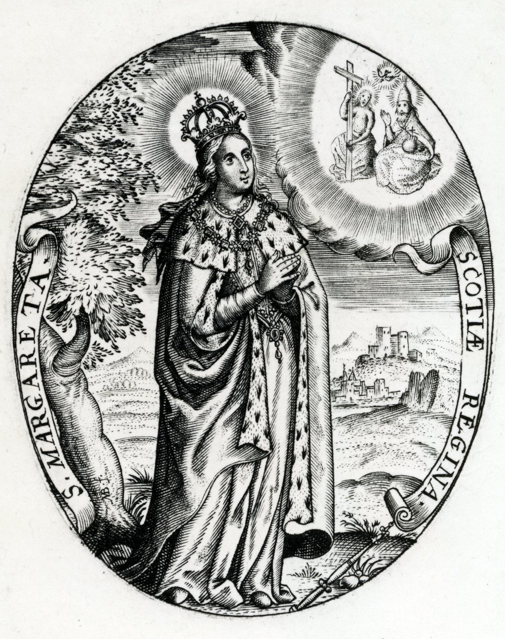 القديسة مارجريت ملكة اسكتلندا ، c.1618 بواسطة مارتن بايس