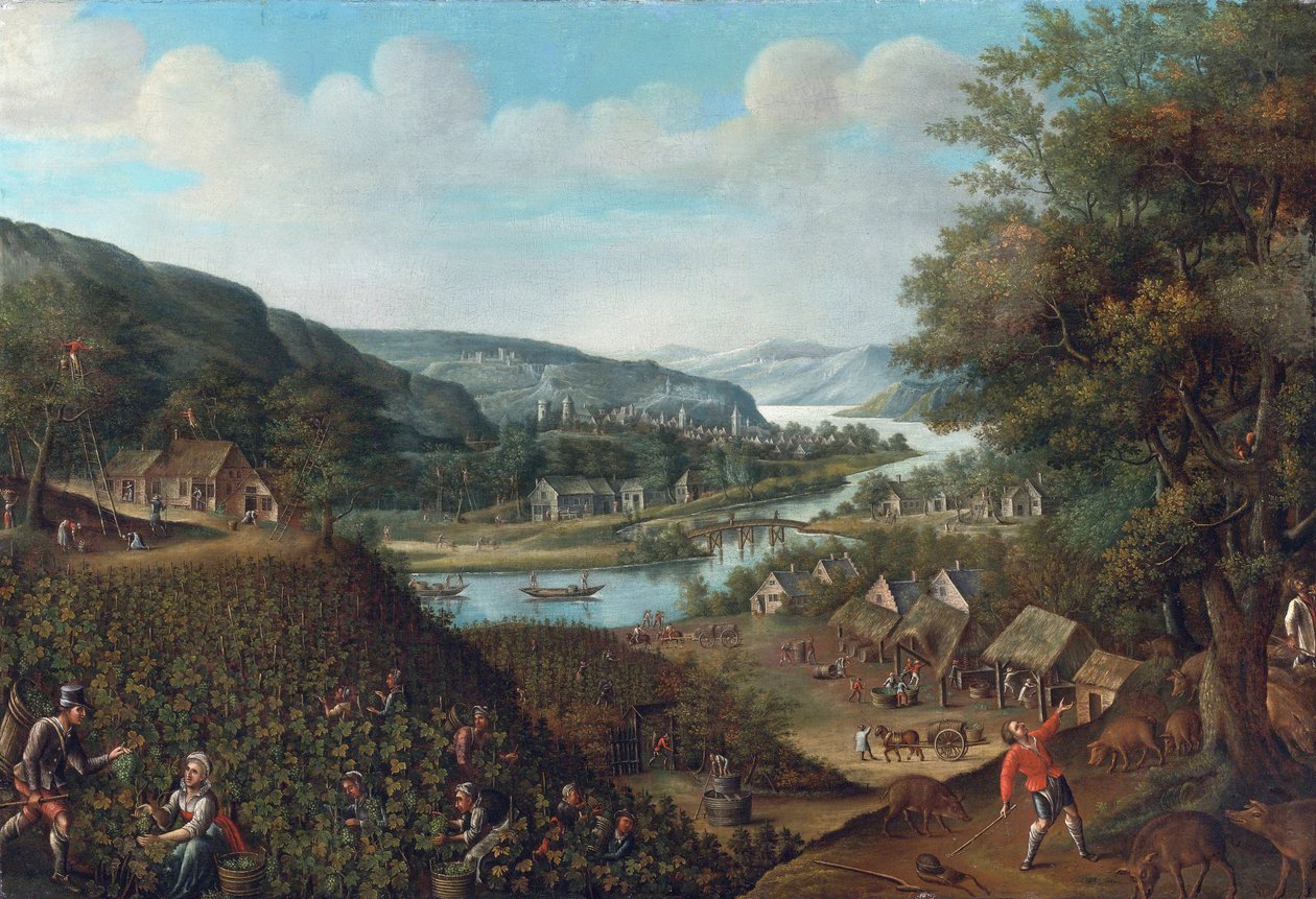 الخريف par Valckenborch ، مارتن فان (1535-1612). زيت على قماش ، الحجم: 88.3x129.5 ، مجموعة خاصة بواسطة مارتن فان فالكنبورش
