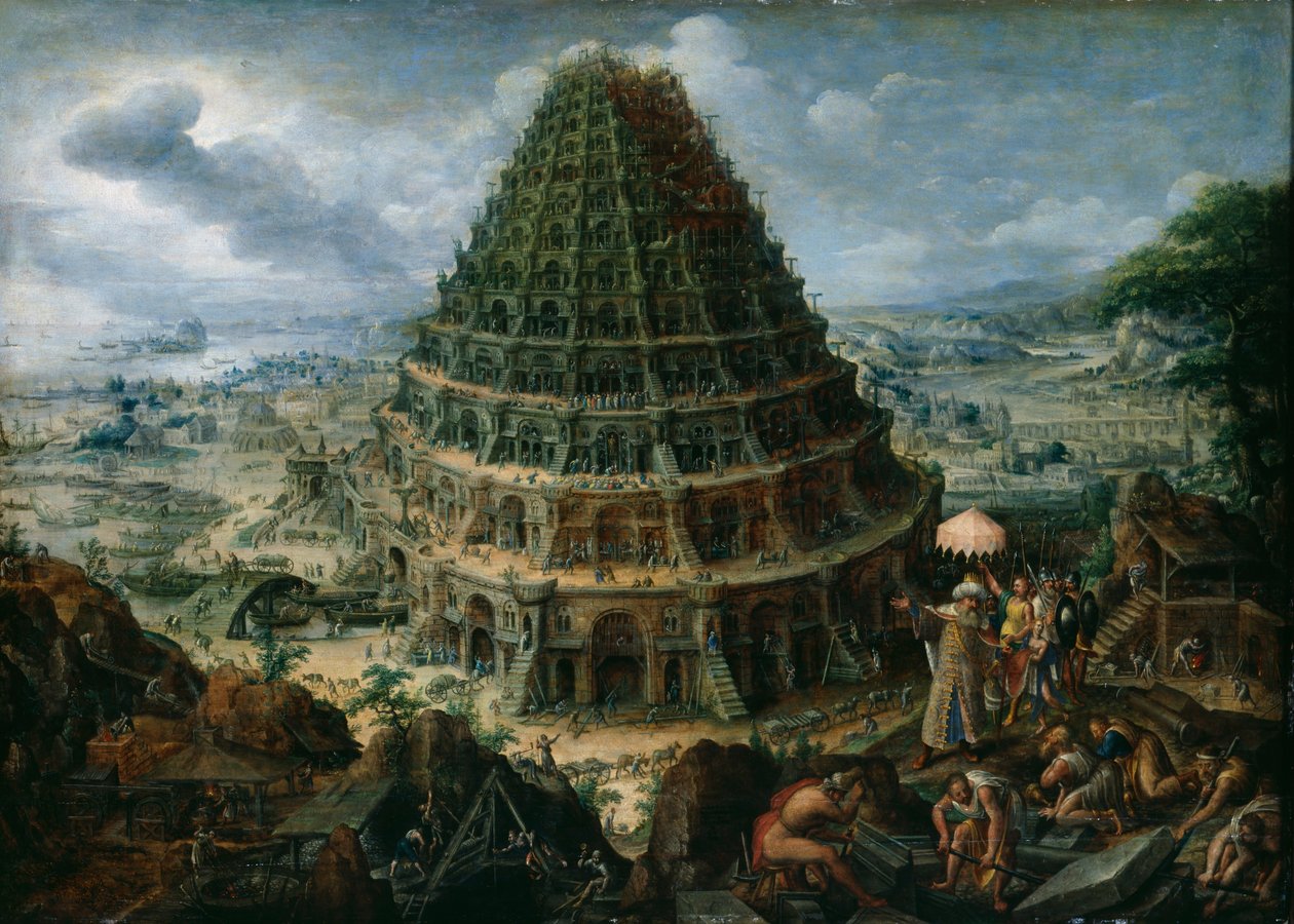 برج بابل ، 1595 بواسطة مارتن فالكنبورخ فان إلدر