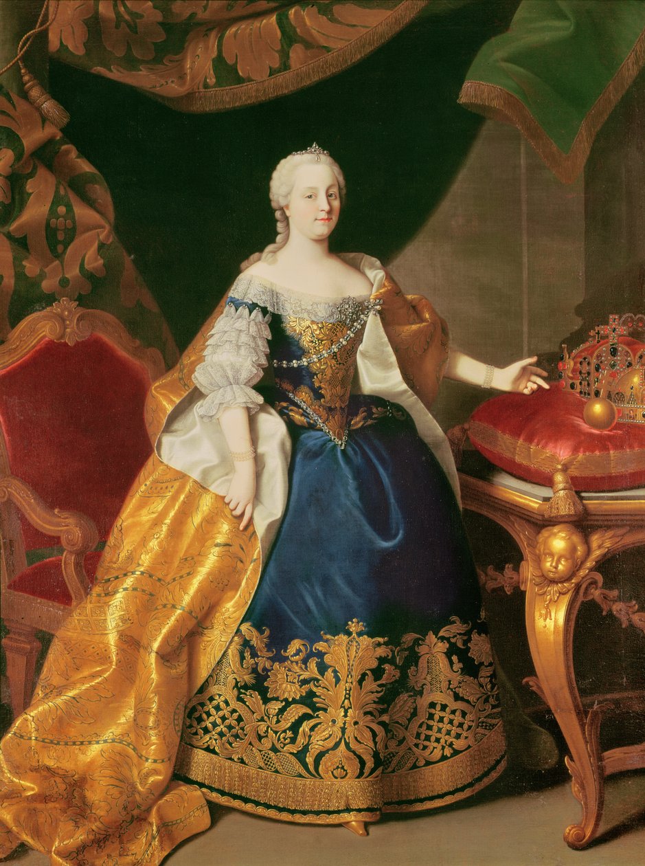 صورة الإمبراطورة ماريا تيريزا من النمسا (1717-80) بواسطة مارتن الثاني ميتينز أو ميتينز