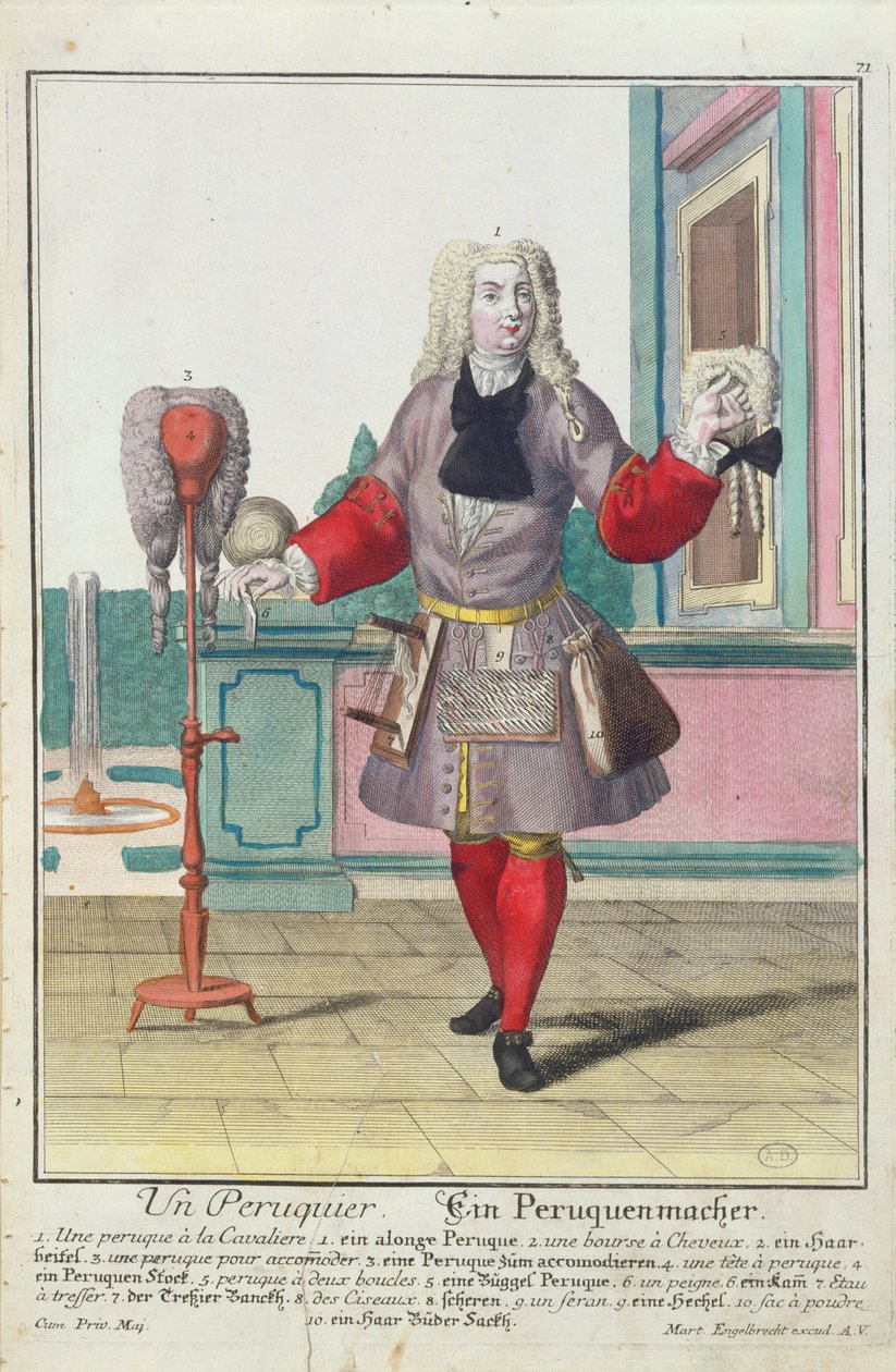 صانع البارون ، نُشر في أوغسبورغ ، ج .1735 بواسطة مارتن إنجلبرخت