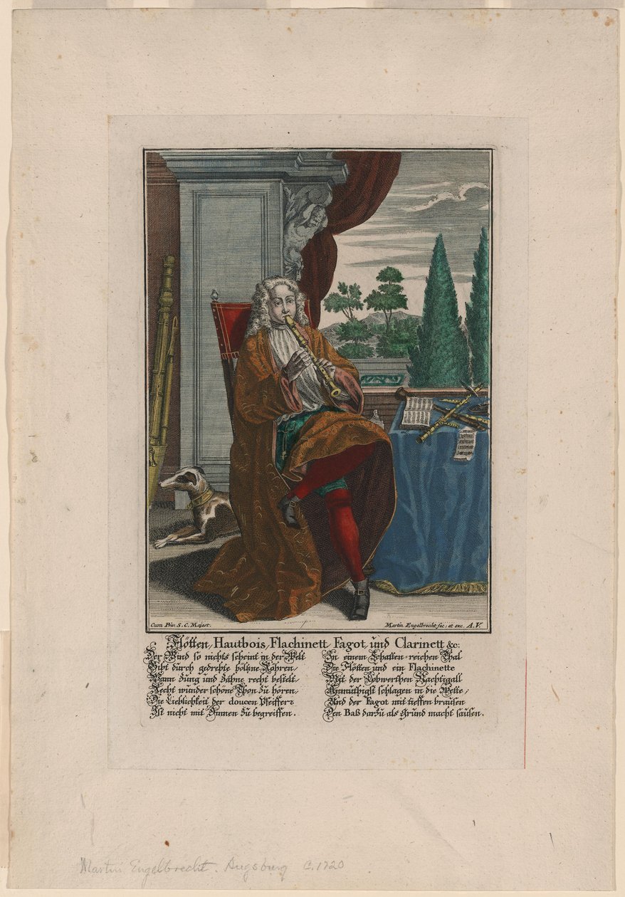 آلات النفخ ، كاليفورنيا 1720-1730 بواسطة مارتن إنجلبرخت