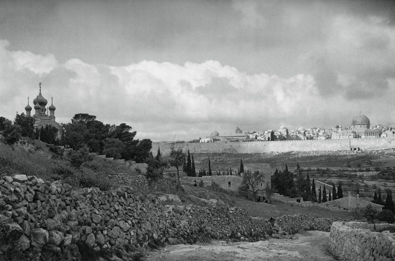 القدس وحديقة الجسمانية 1937 بواسطة مارتن هورليمان