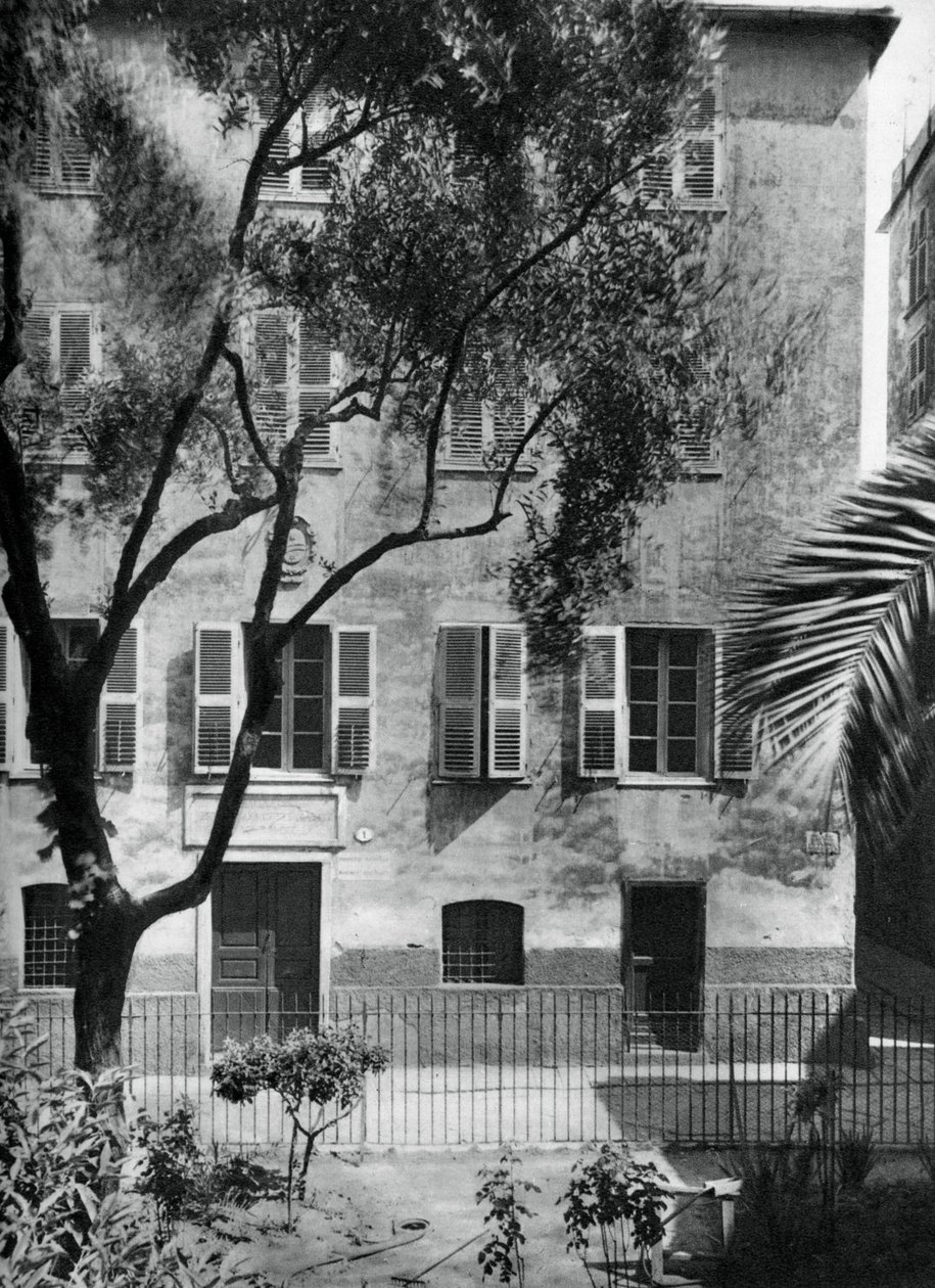 المنزل الذي ولد فيه نابليون ، أجاكسيو ، كورسيكا ، 1937. بواسطة مارتن هورليمان