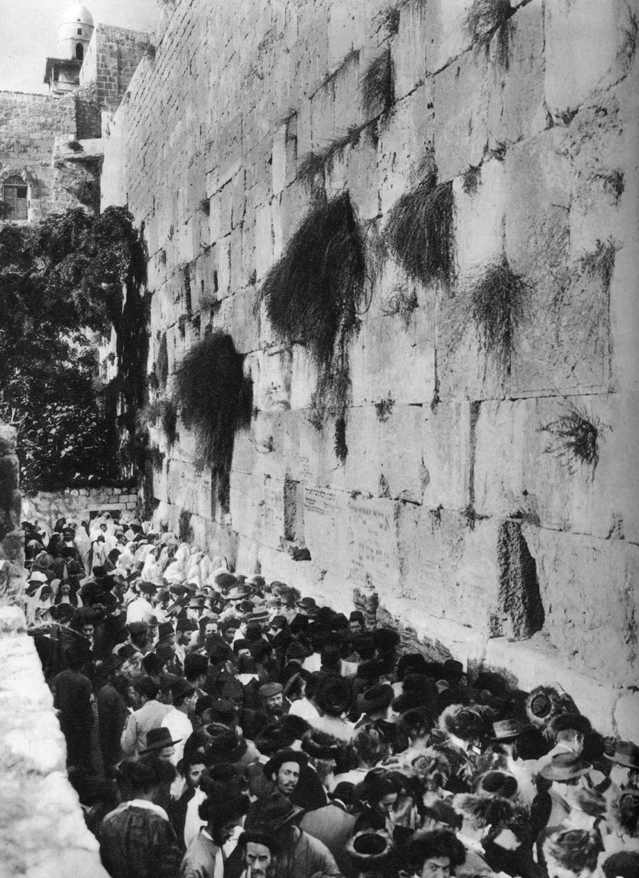 الحائط الغربي لجبل الهيكل ، القدس ، 1937 بواسطة مارتن هورليمان