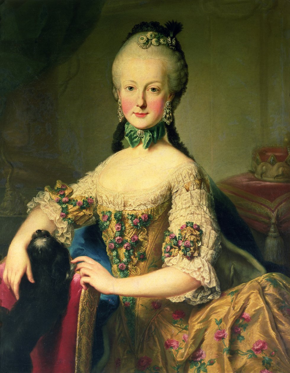 الأرشيدوقة ماريا إليزابيث هابسبورغ-لوترينجين (1743-1808) ، الطفل السادس للإمبراطورة ماريا تيريزا من النمسا (1717-80) والإمبراطور فرانسيس الأول (1708-65) بواسطة مارتن الثاني ميتينز أو ميتينز