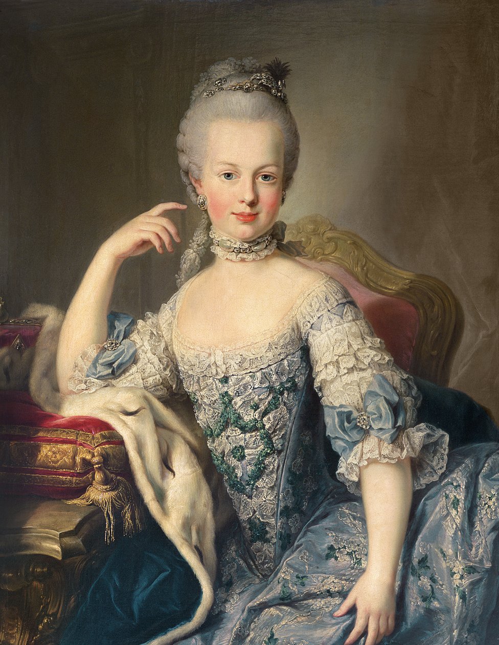 Archduchess Marie Antoinette Habsburg-Lorraine (1755-93) 1767-68 بواسطة مارتن الثاني ميتينز أو ميتينز