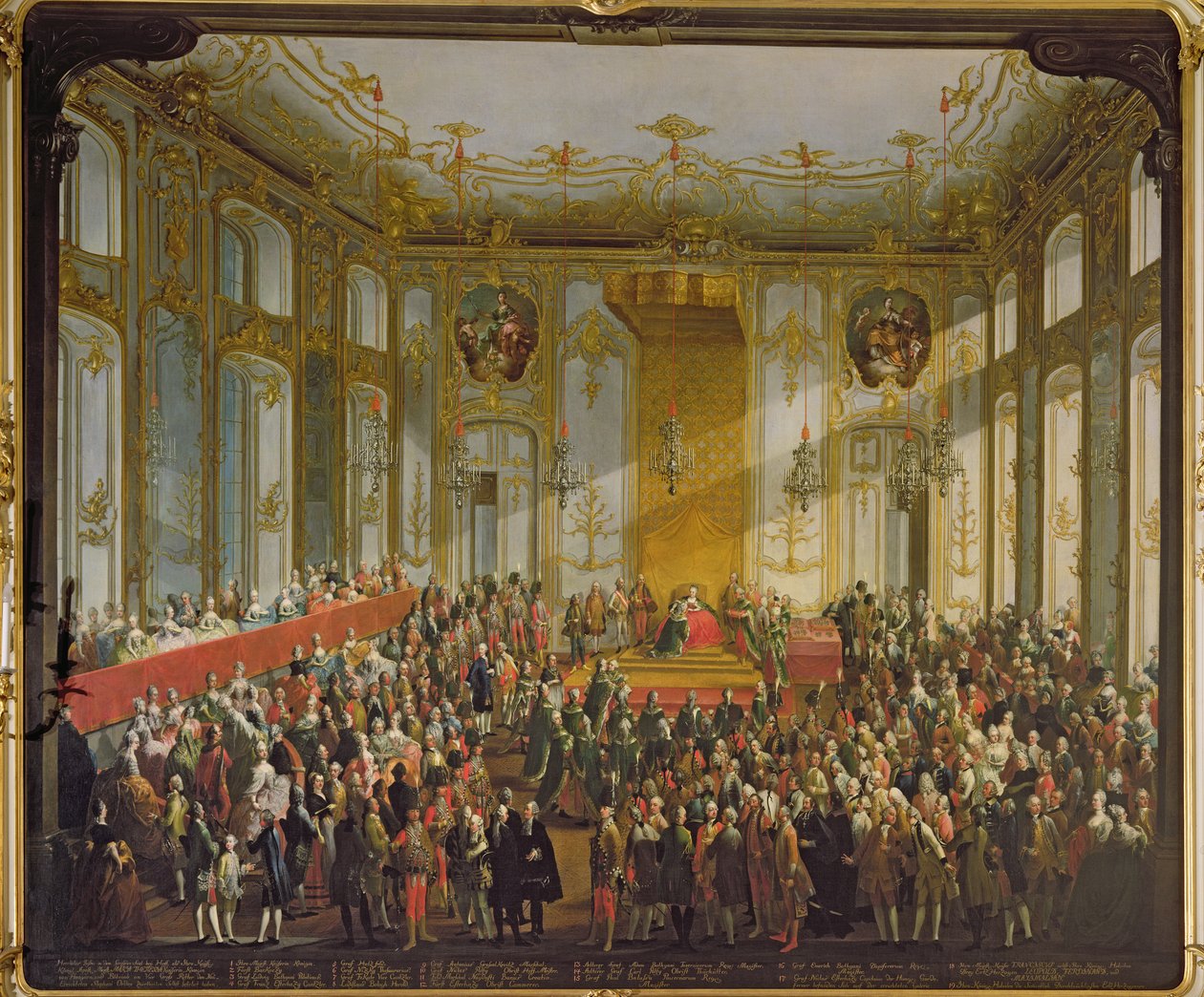 الإمبراطورة ماريا تيريزا في عهد وسام القديس ستيفن ، 1764 (لمزيد من التفاصيل ، انظر 66581) بواسطة مارتن الثاني ميتينز أو ميتينز