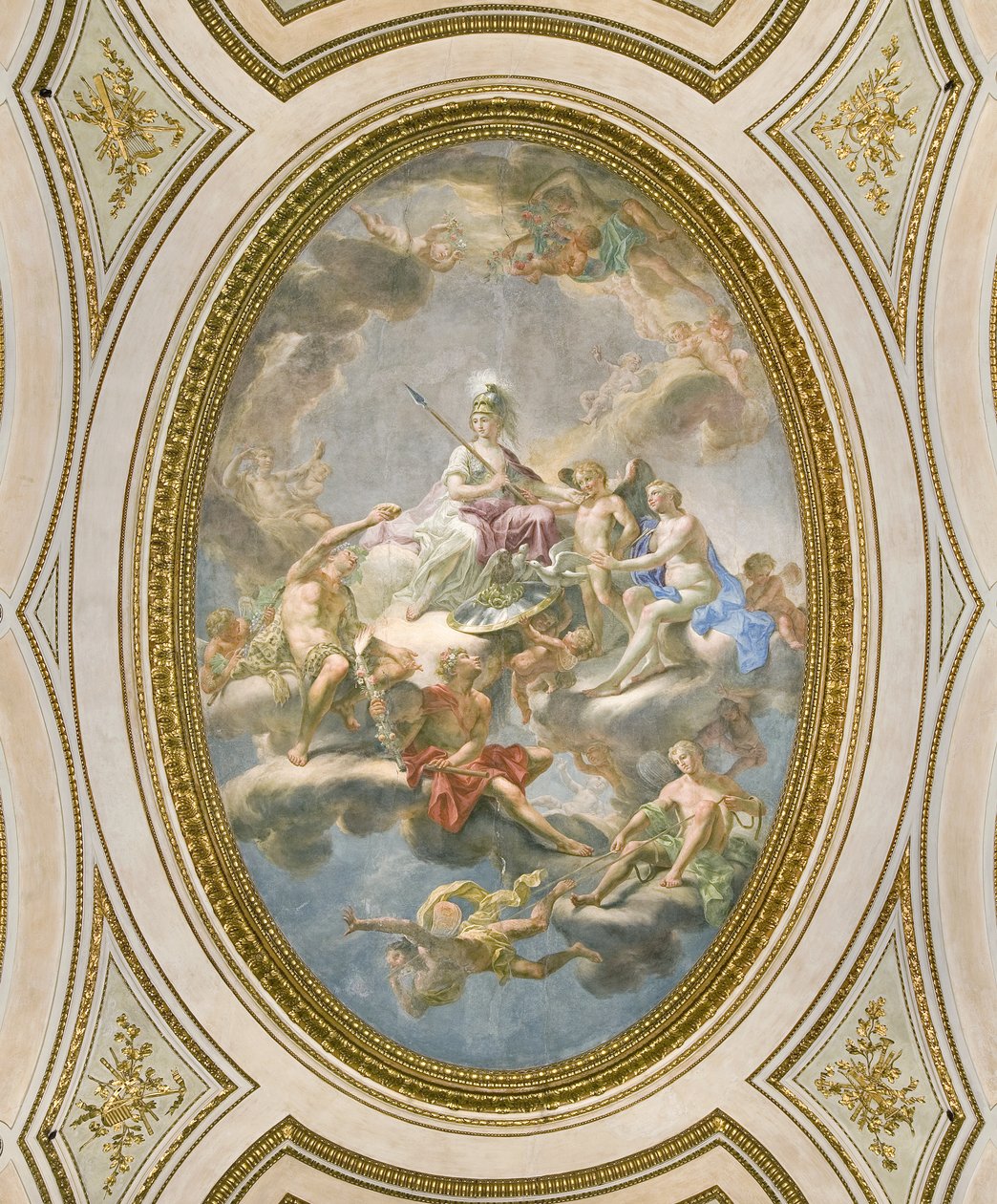 لا سابينزا ، سقف Salone d Onore أو Sala Napoleonica ، 1777 بواسطة مارتن نولر