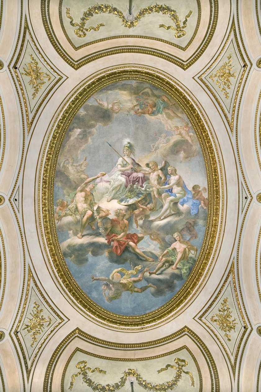 لا سابينزا ، سقف Salone d Onore أو Sala Napoleonica ، 1777 بواسطة مارتن نولر