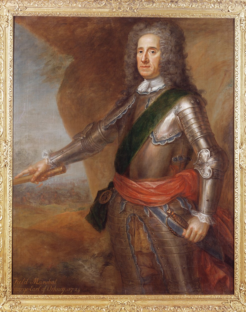 المشير جورج هاميلتون (1666-1737) إيرل أوركني ، 1724 بواسطة مارتن مينجو