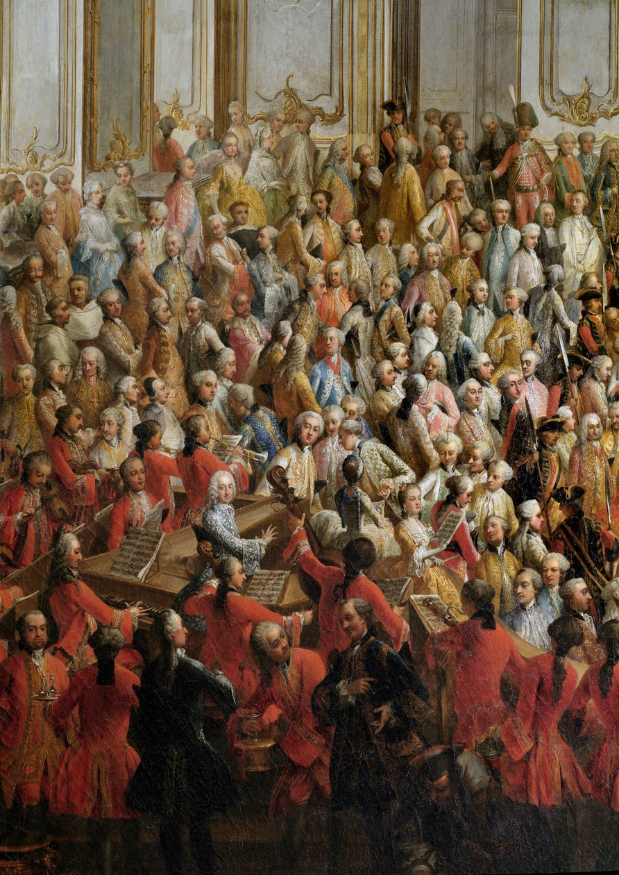 مأدبة رسمية نظمت لحفل زفاف الأميرة إيزابيلا أميرة بارما على الإمبراطور جوزيف الثاني بواسطة مارتن ميتينز أو ميتينز