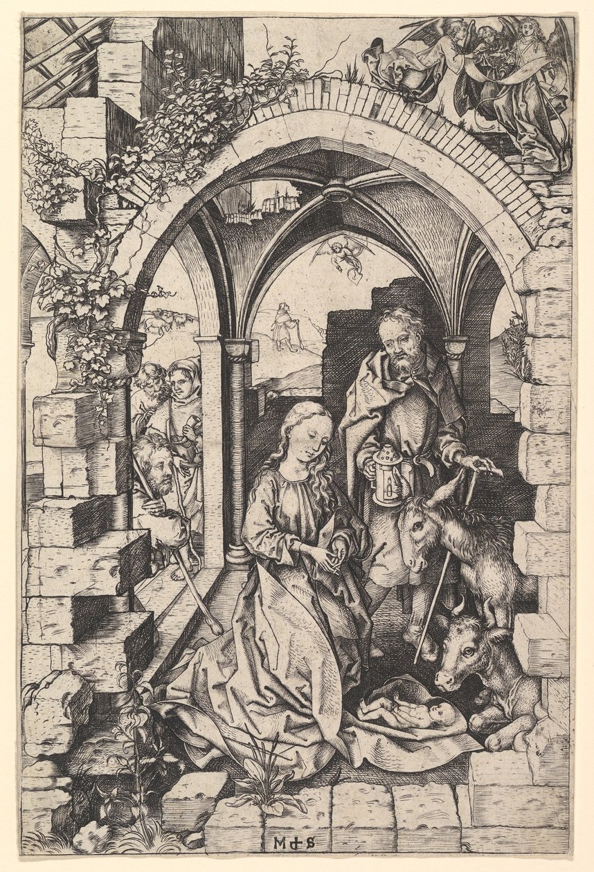 الميلاد ، كاليفورنيا. 1435-1491. بواسطة مارتن شونجاور