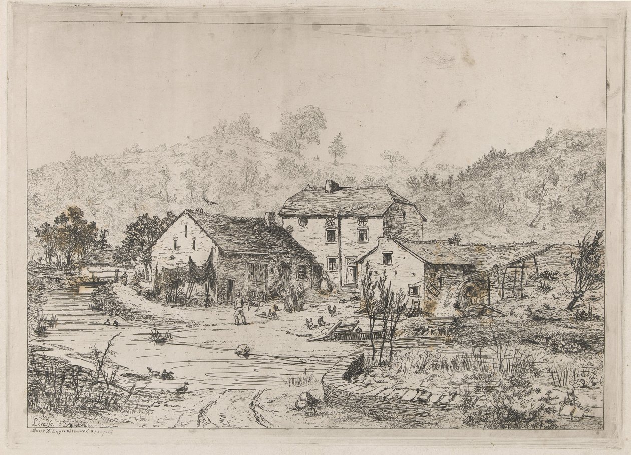 بيت مزرعة على حافة المياه بواسطة Martinus Antonius Kuytenbrouwer Jr.