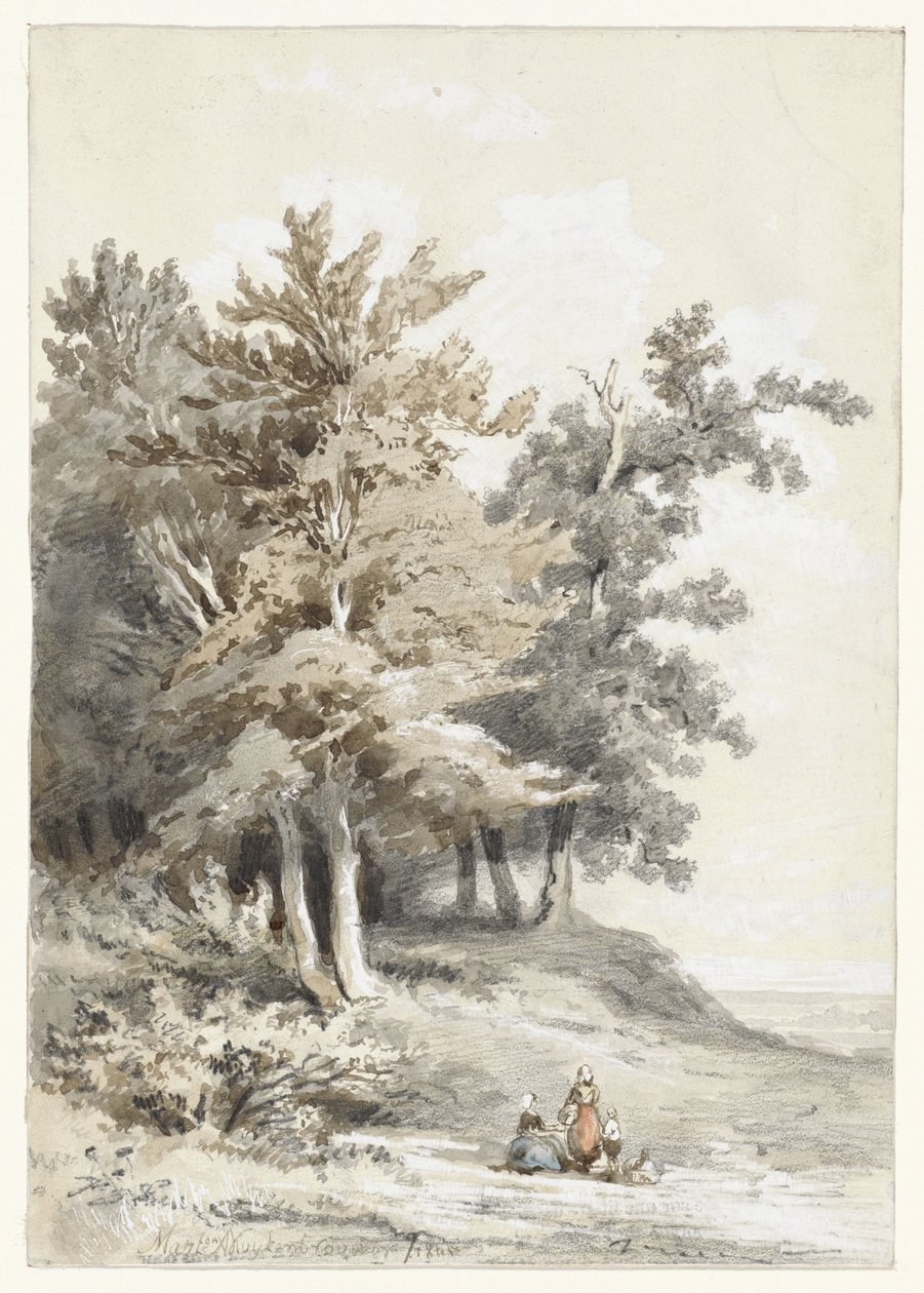 حافة الغابة مع الأشكال بواسطة Martinus Antonius Kuytenbrouwer Jr.