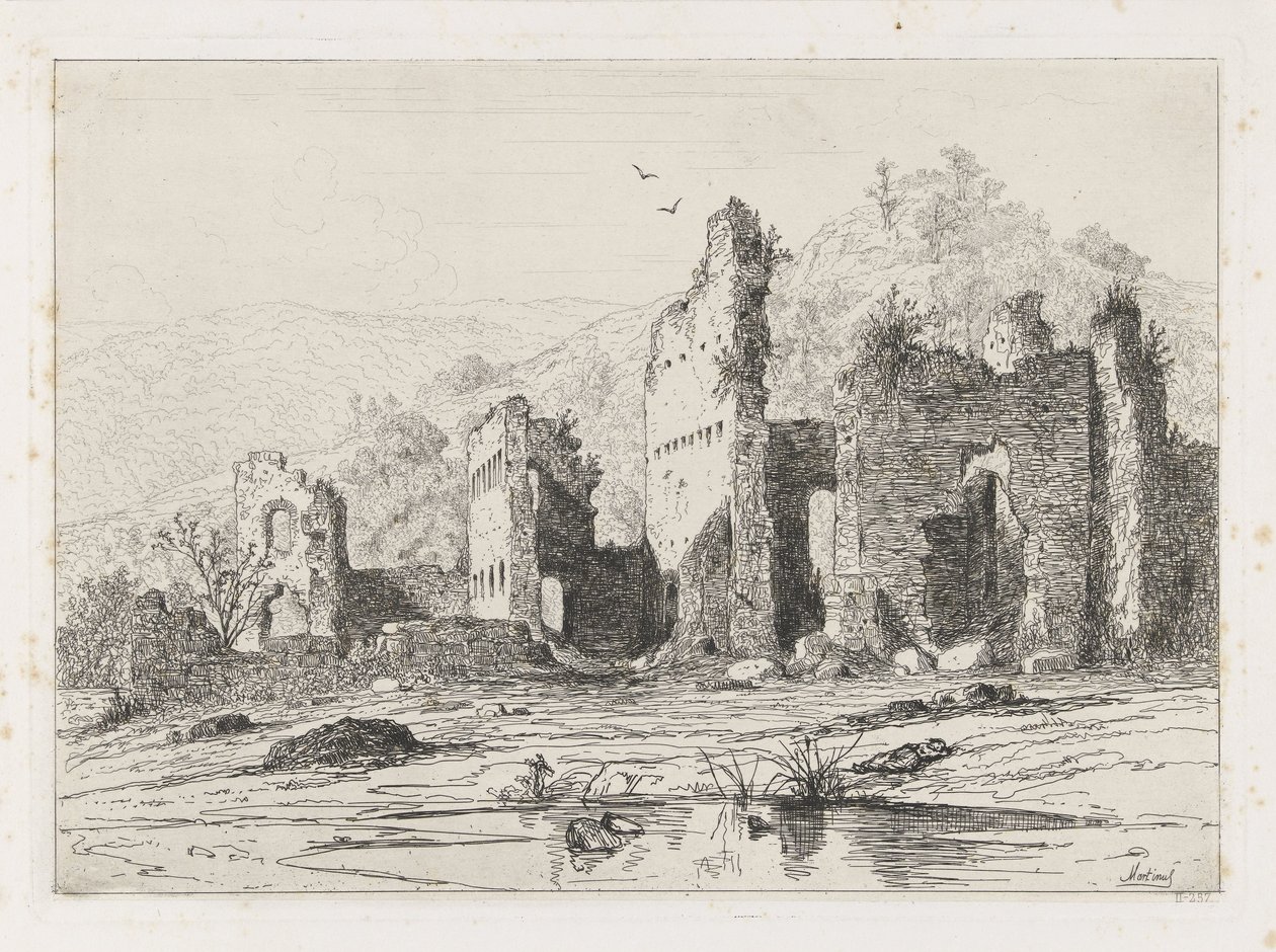 خراب قلعة براندنبورغ بواسطة Martinus Antonius Kuytenbrouwer Jr.