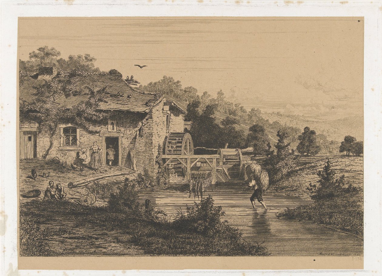 طاحونة الماء بواسطة Martinus Antonius Kuytenbrouwer Jr.