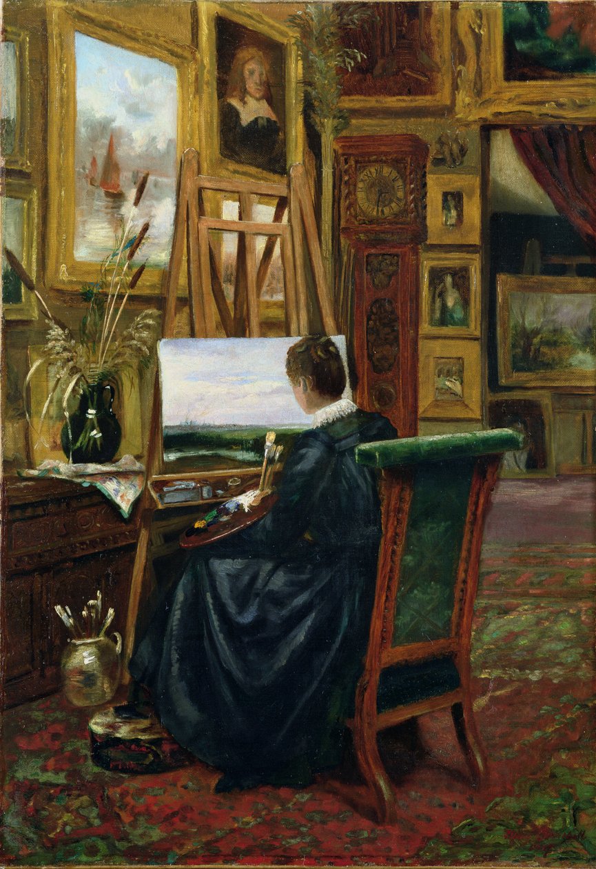 فنانة سيدة ، 1887 بواسطة ماري تشرشل