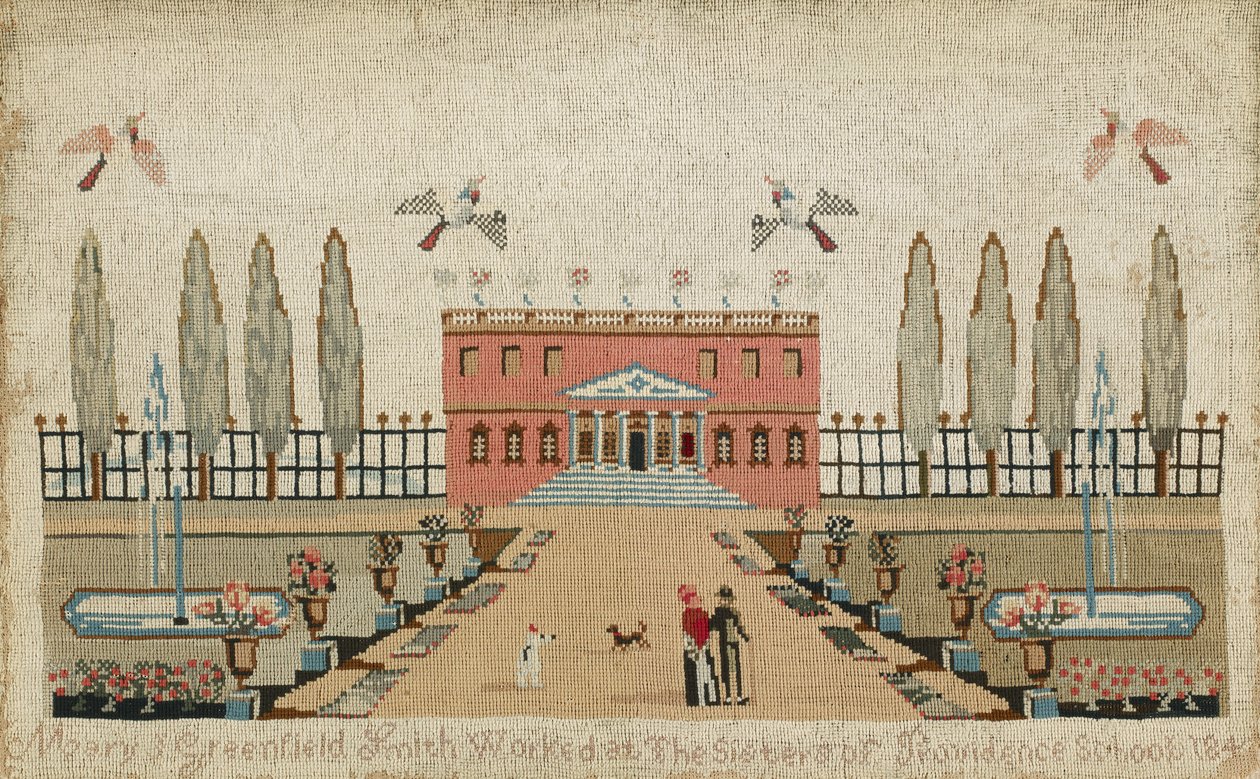 صورة من الصوف ، ج. 1843 (صوف وحرير على كتان) بواسطة ماري جرينفيلد سميث