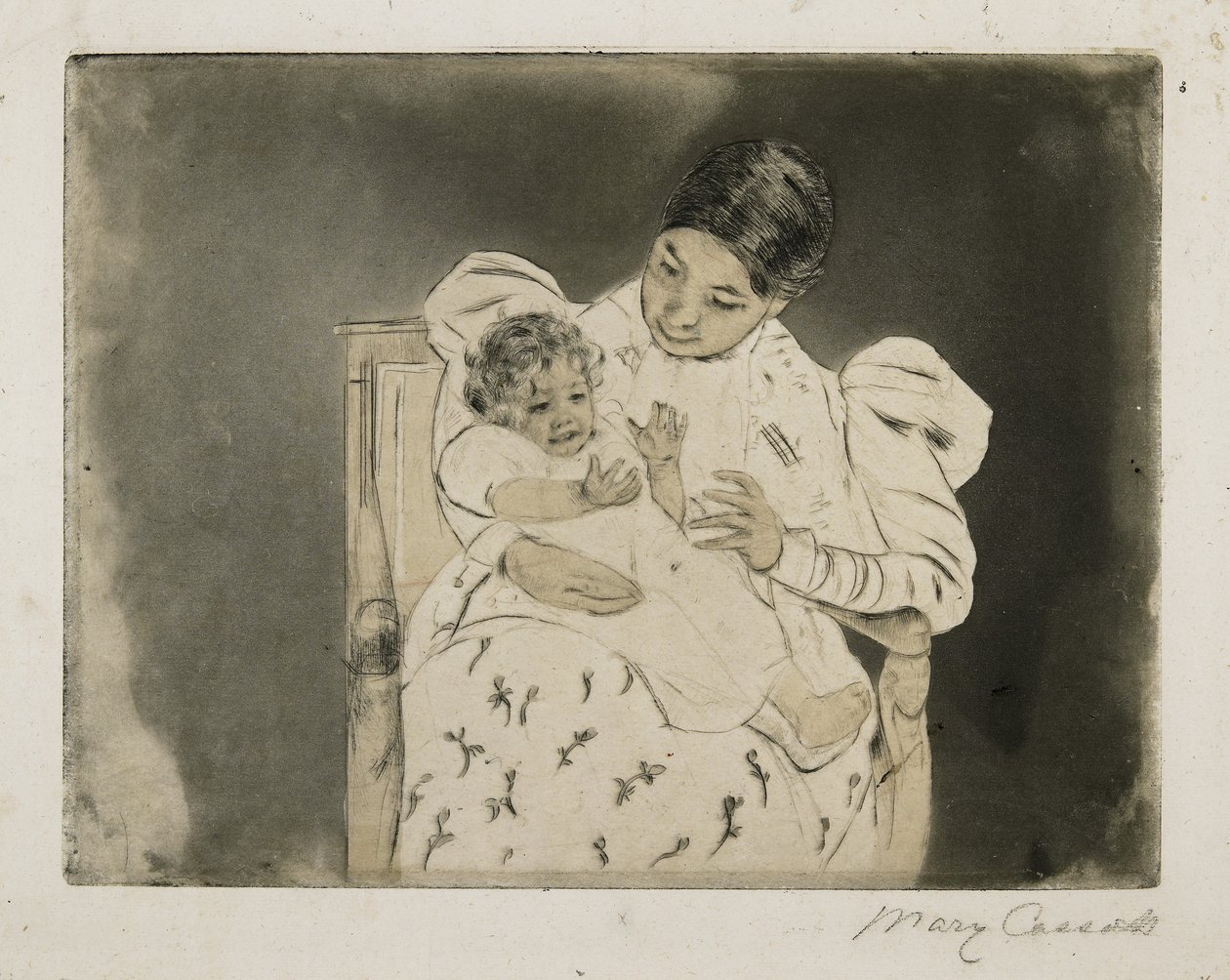 الطفل حافي القدمين ، ج. 1896-1897 بواسطة ماري كاسات