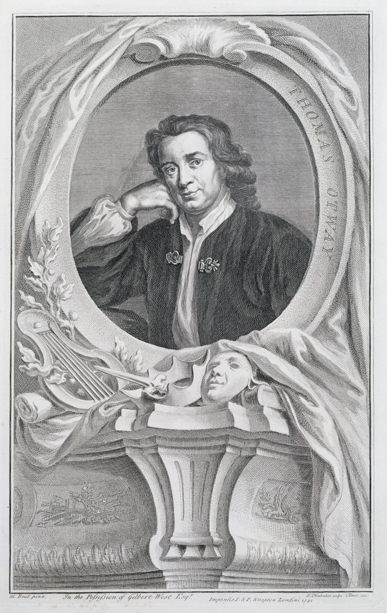 توماس أوتواي ، منقوش بواسطة جاكوب هوبراكن (1698-1780) أمستردام ، 1741 بواسطة ماري بيل