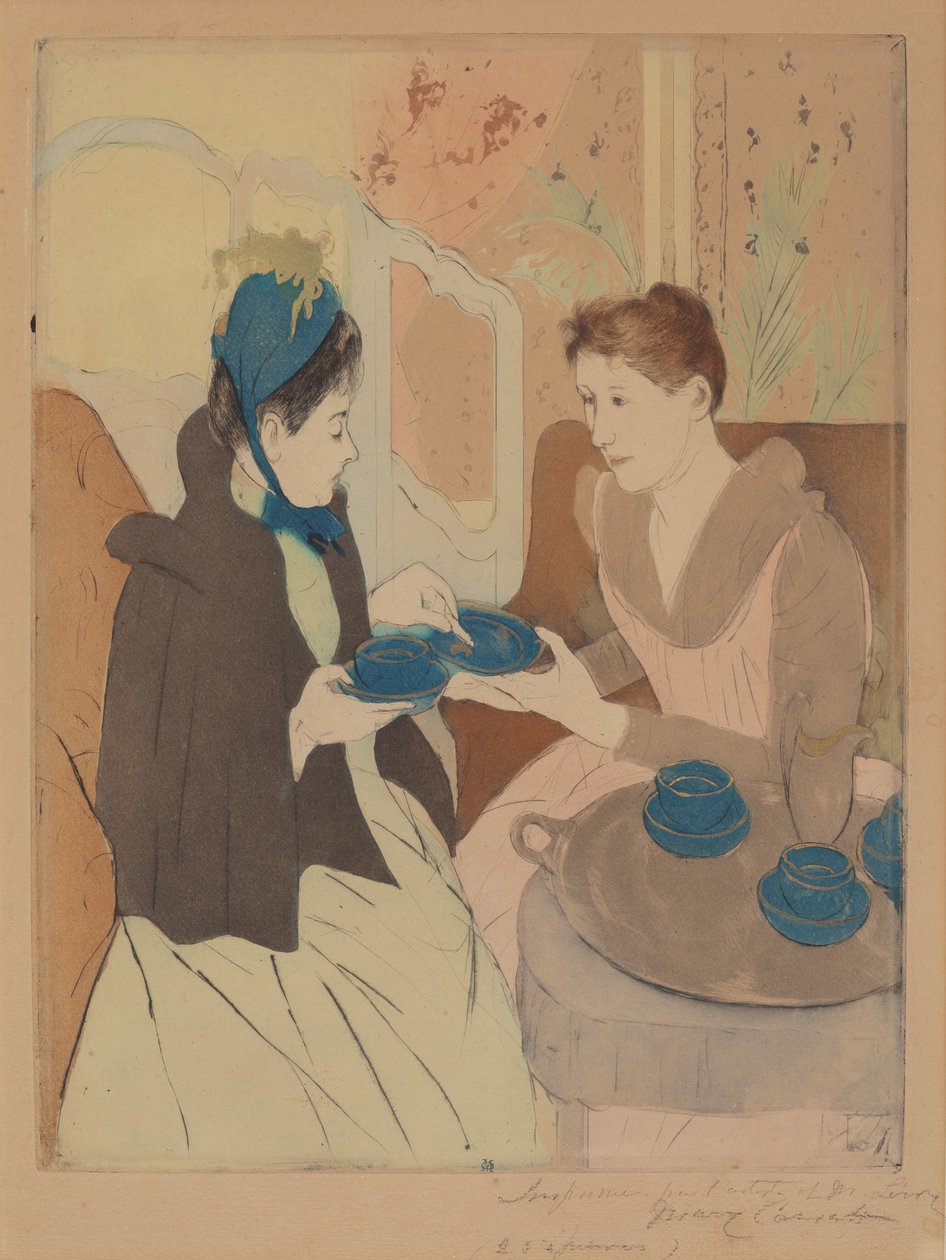 حفلة شاي بعد الظهر ، 1890-1891. بواسطة ماري كاسات