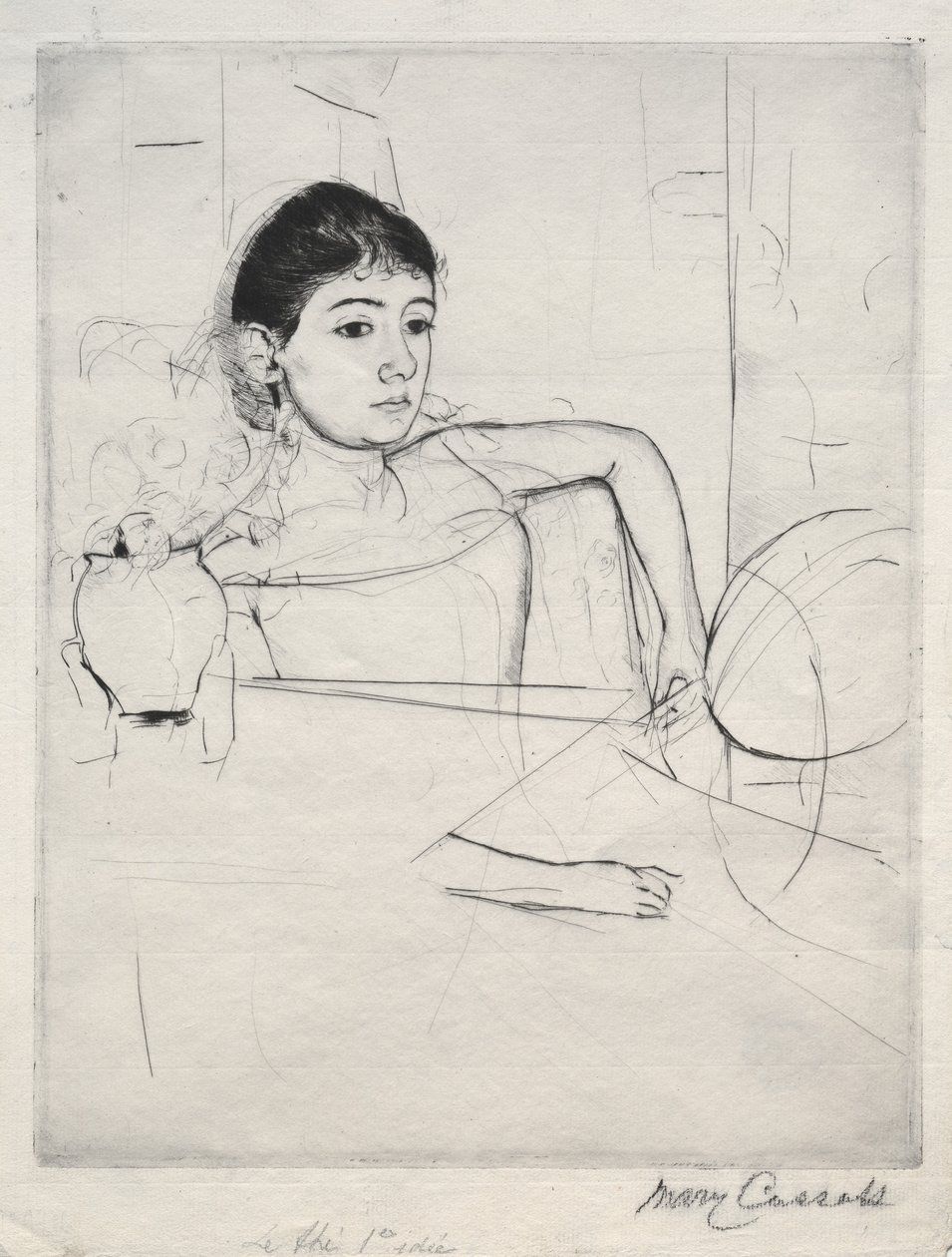 ميمي امرأة سمراء ، 1889. بواسطة ماري كاسات