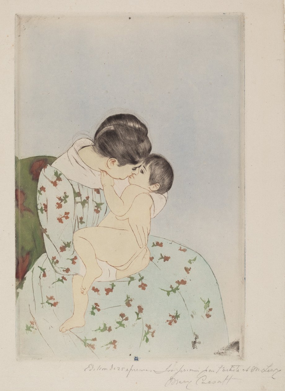 قبلة الأم ، 1890-1891. بواسطة ماري كاسات
