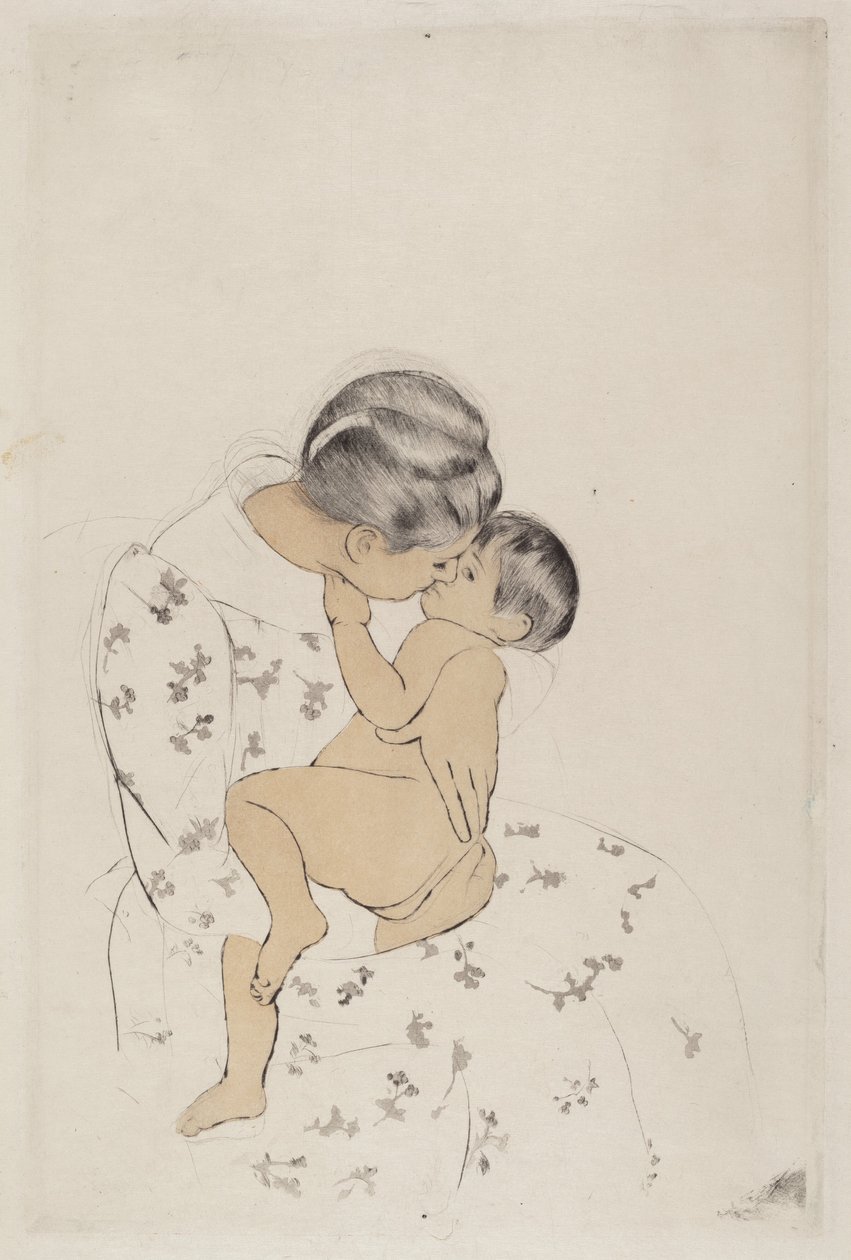 قبلة الأم ، 1890-1891. بواسطة ماري كاسات